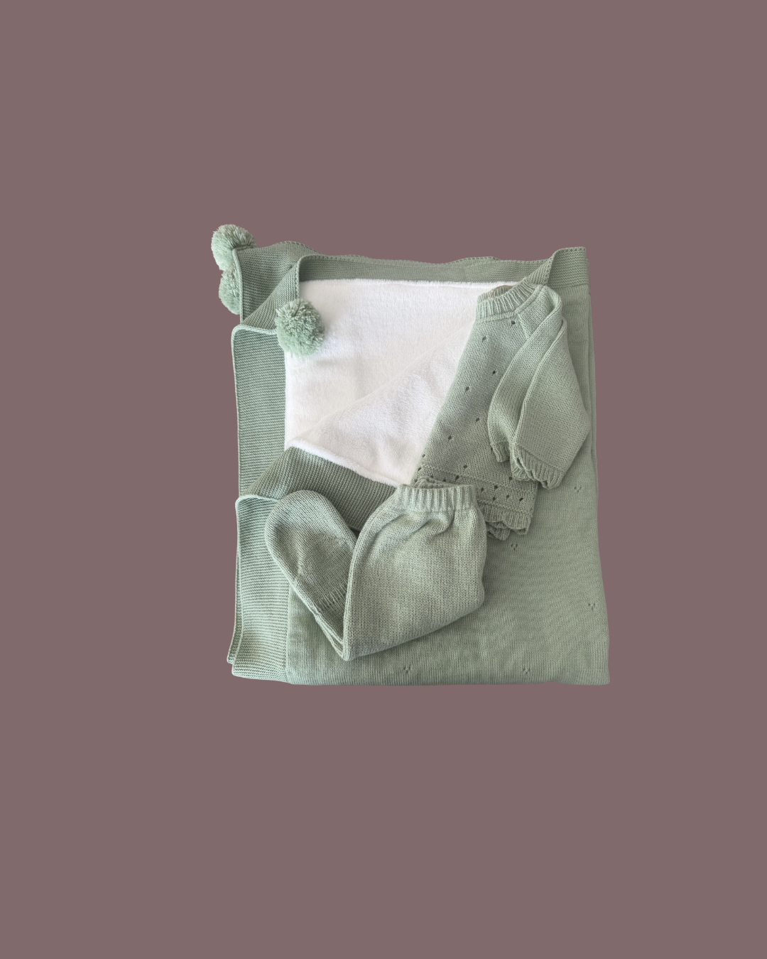 Welcome Set + Warm Blanket · Verde